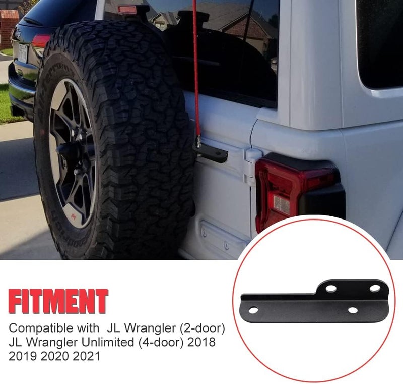 NORTHYUN JL CB Antenna Mount, Flag Holder Whip Mounting Bracket Kit Compatible with Jeep Wrangler JL 2018-2022 - Image 3